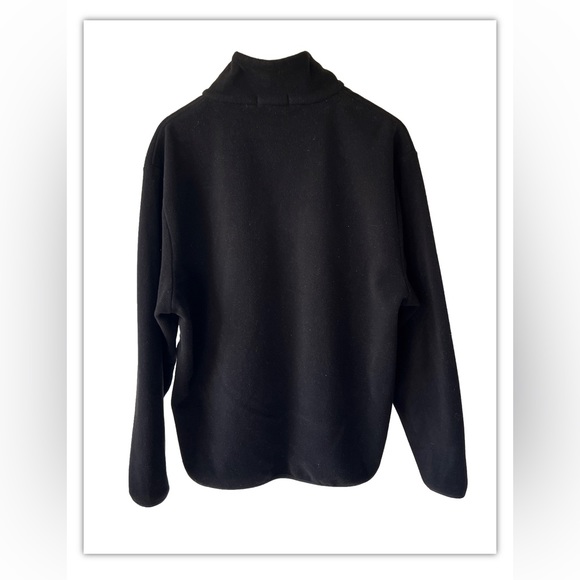 Nautica 1/4 Zip Fleece Sweater Adult Medium Black Pullover Sweatshirt Men's - Picture 2 of 3